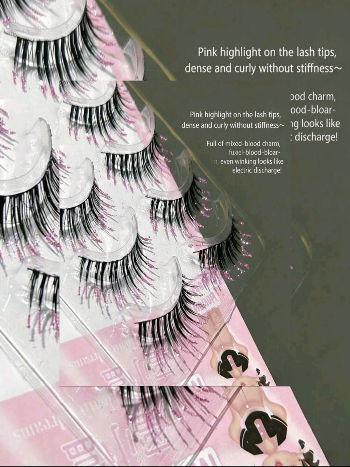 Sparkling Pink Diamond Comic Lashes 💎💗