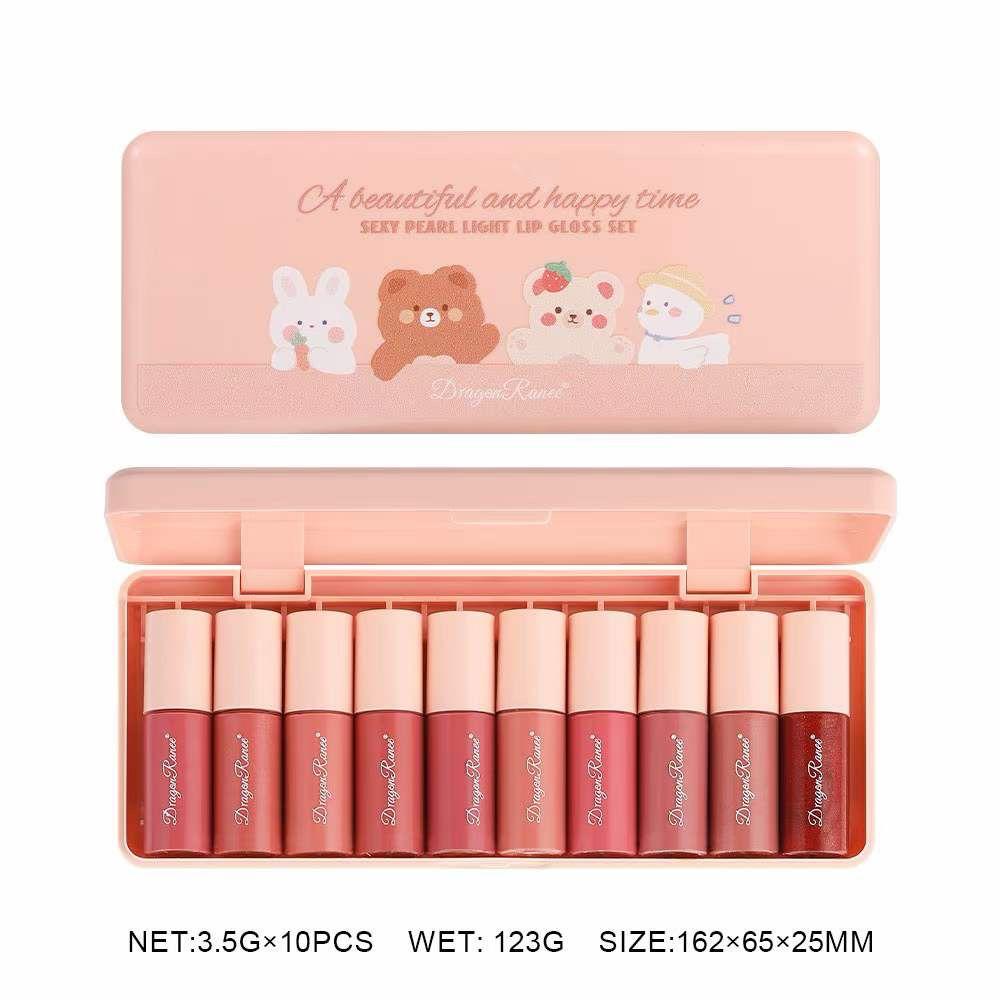 DRAGON RANEE 10PCS Lip Gloss Set