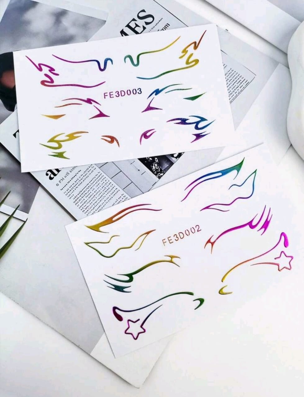 3D Gradient Colorful Eyeliner Stickers