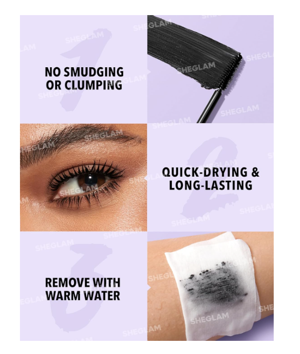 SHEGLAM 2-in-1 Mascara | Length & Volume Dual Brush Mascara