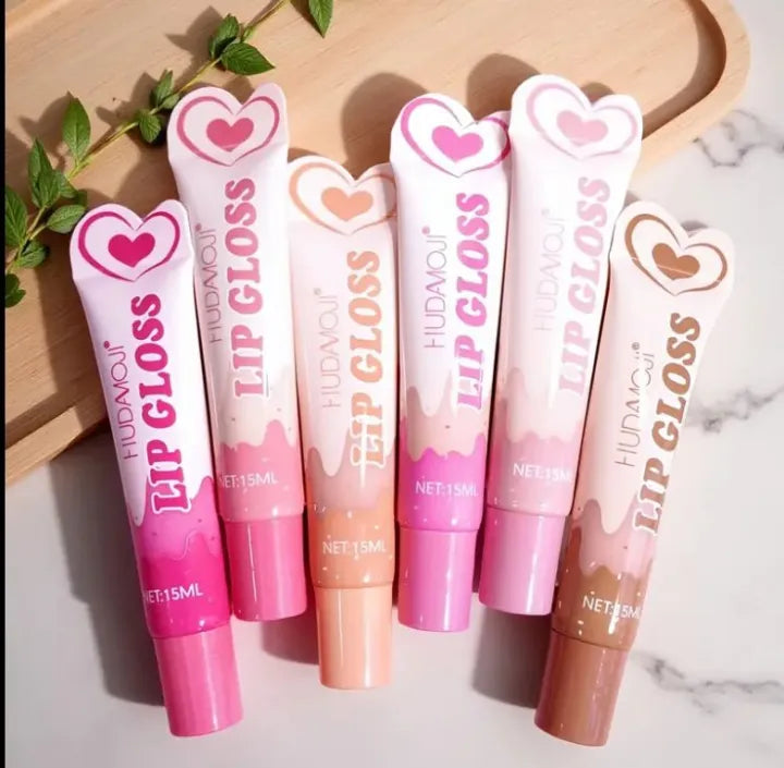 HUDAMOJI Lip Gloss | Long-Lasting Shiny Lip Gloss