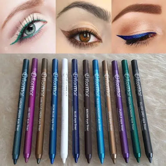 Pack of 12 – Flormar Waterproof Eyeliner Pencils
