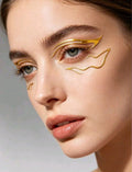 3D Gold Streamlined Eyeliner Sticker | Pack of 2