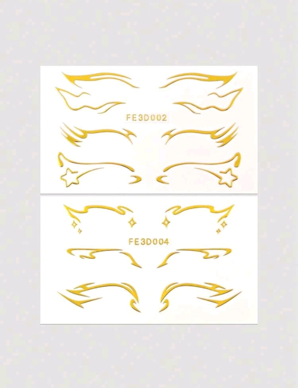 3D Gold Streamlined Eyeliner Sticker | Pack of 2
