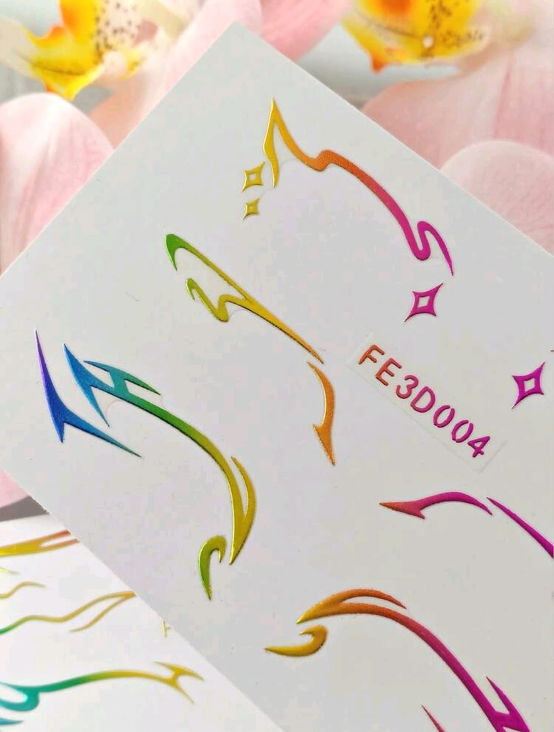 Multi Colour Liner Stickers – Set of 2 Cards
