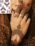 Brown Henna Temporary Tattoo Stickers