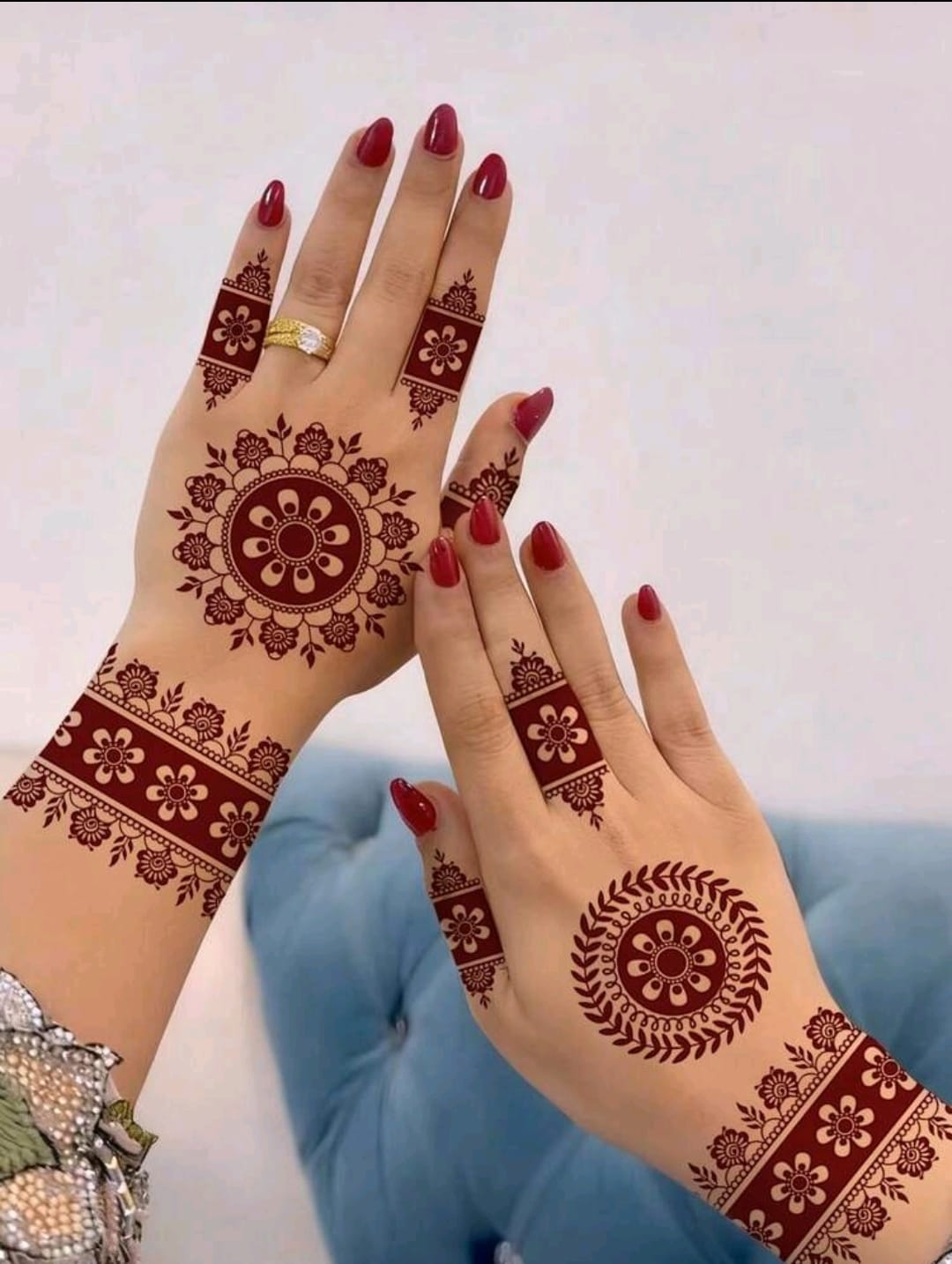 Premium Red Henna Temporary Tattoo Sticker