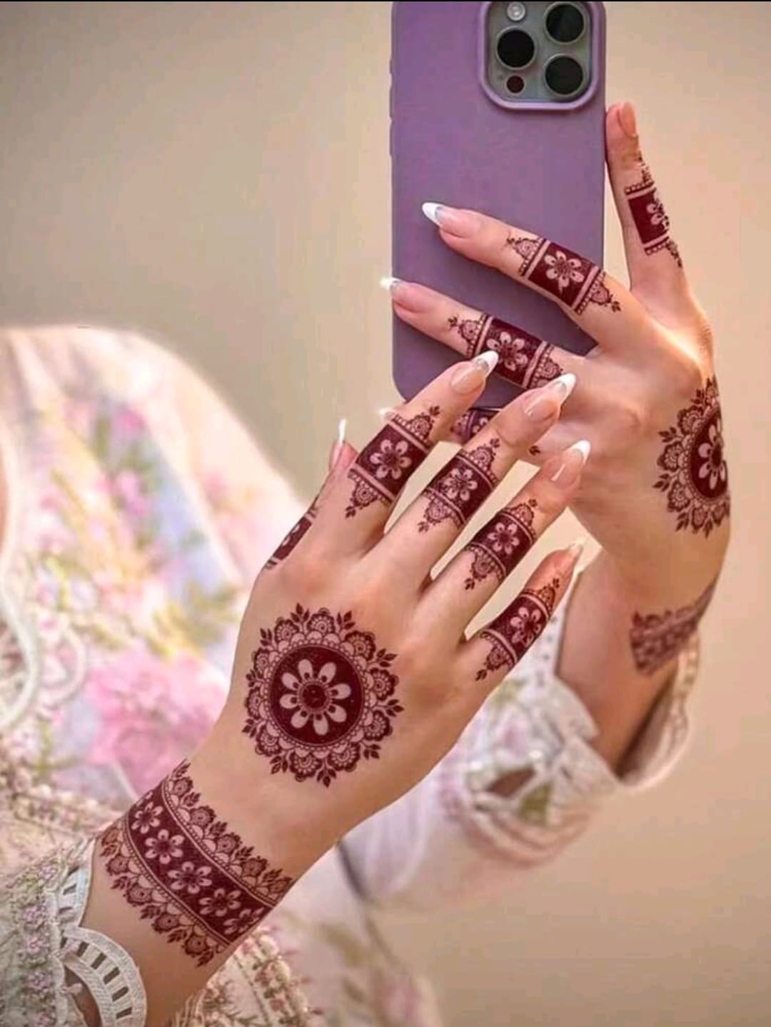 Premium Red Henna Temporary Tattoo Sticker