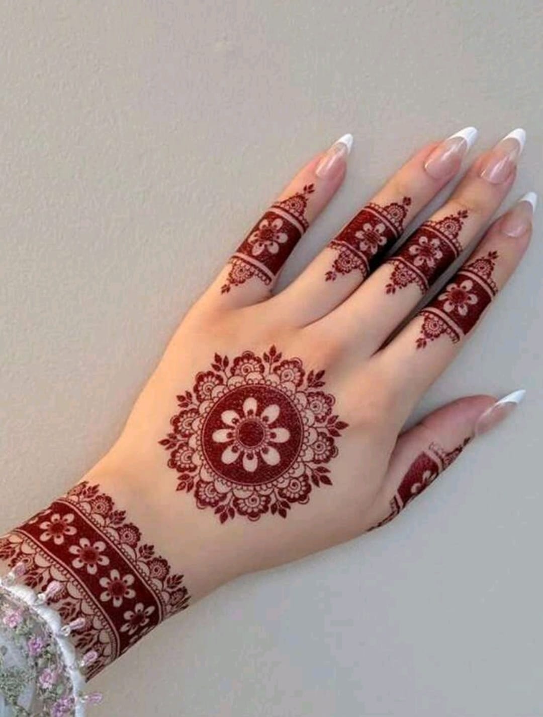 Premium Red Henna Temporary Tattoo Sticker