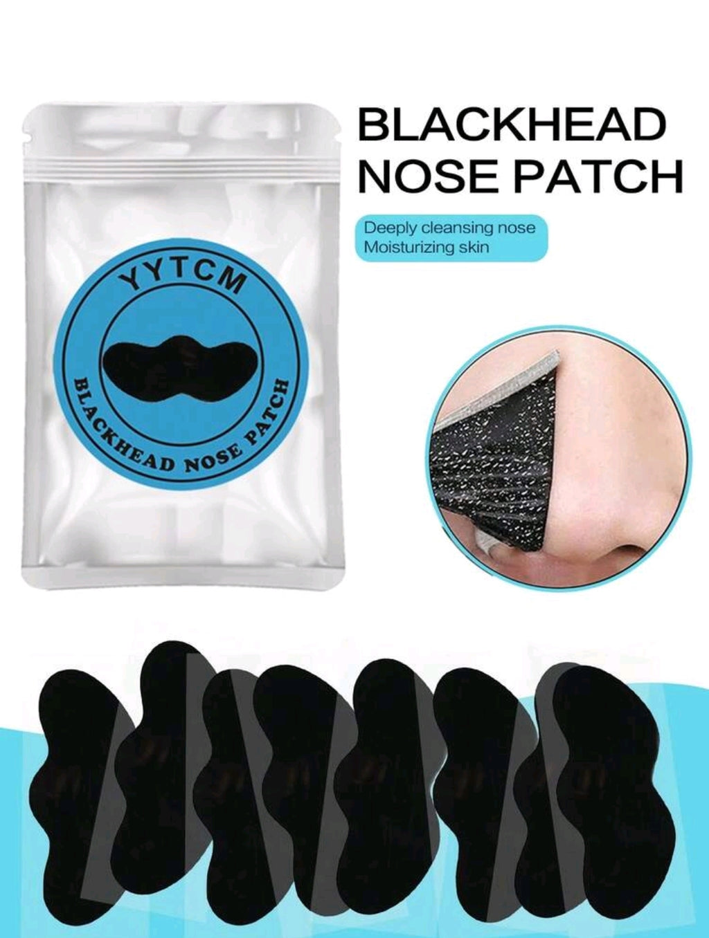 Blackhead Nose Patches | Deep Cleansing Nose Strips each patch