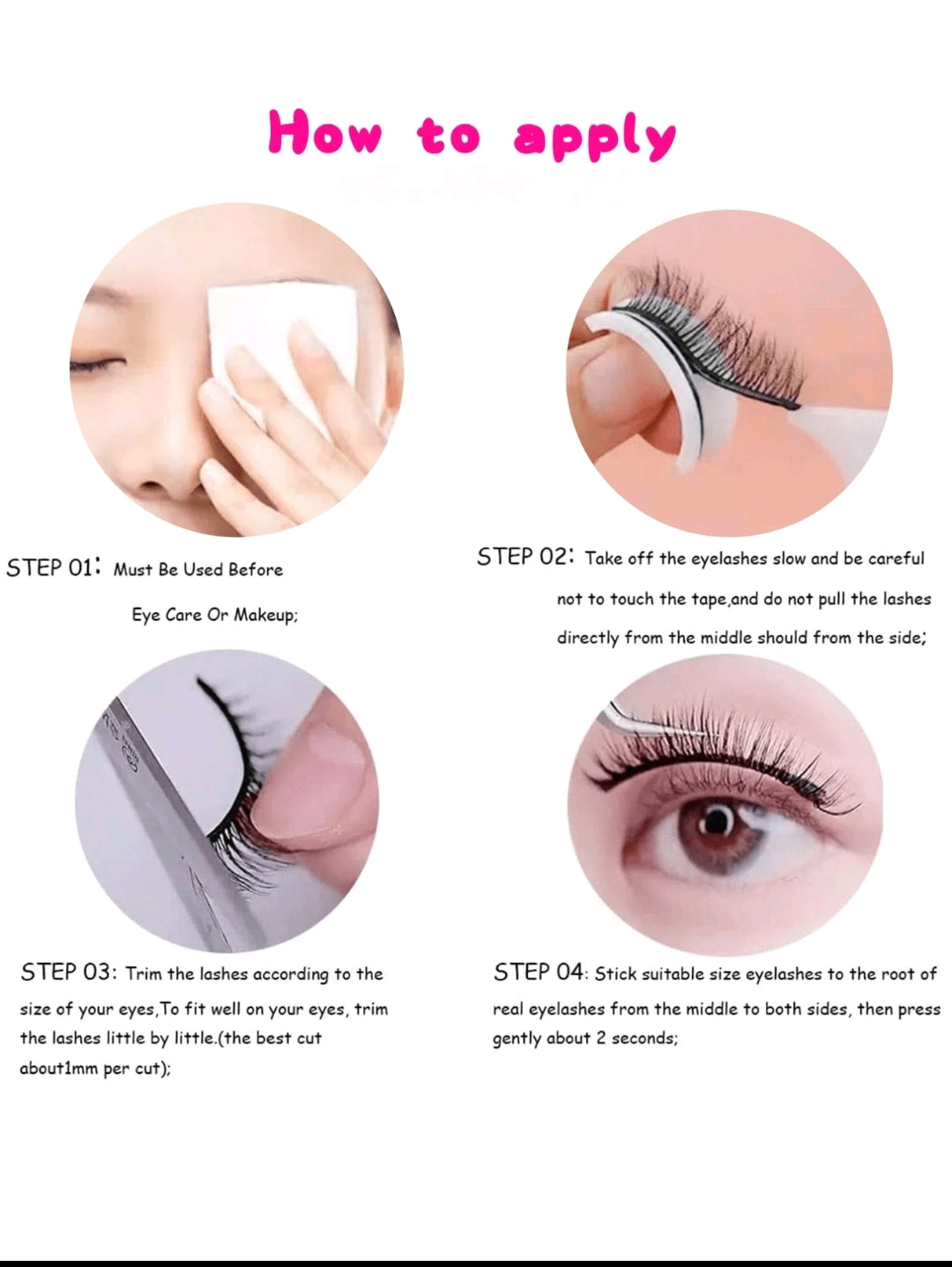 ICYCHEER Glitter False Eyelashes