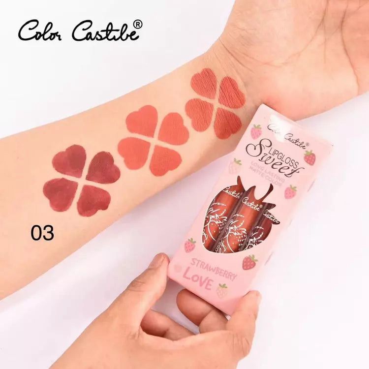 COLOR CASTLE Sweet Matte Lip Gloss Set | Set of 03