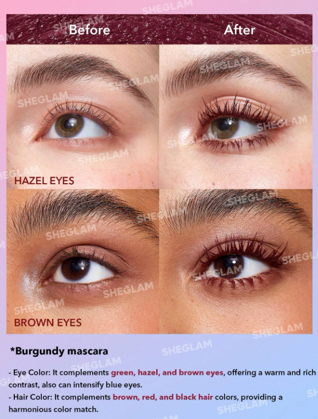 SHEGLAM All-In-One Volume & Length Mascara Burgundy
