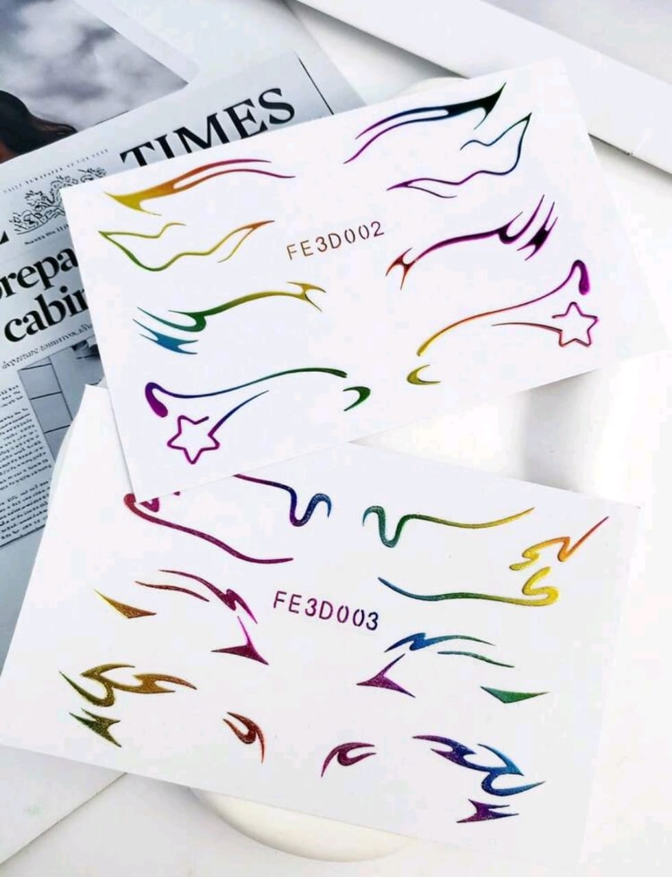 3D Gradient Colorful Eyeliner Stickers