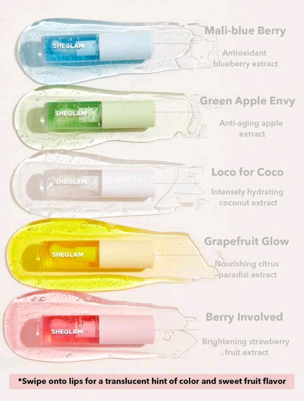 SHEGLAM Green Apple Lip Oil 🍏 | Hydrating & Non-Sticky