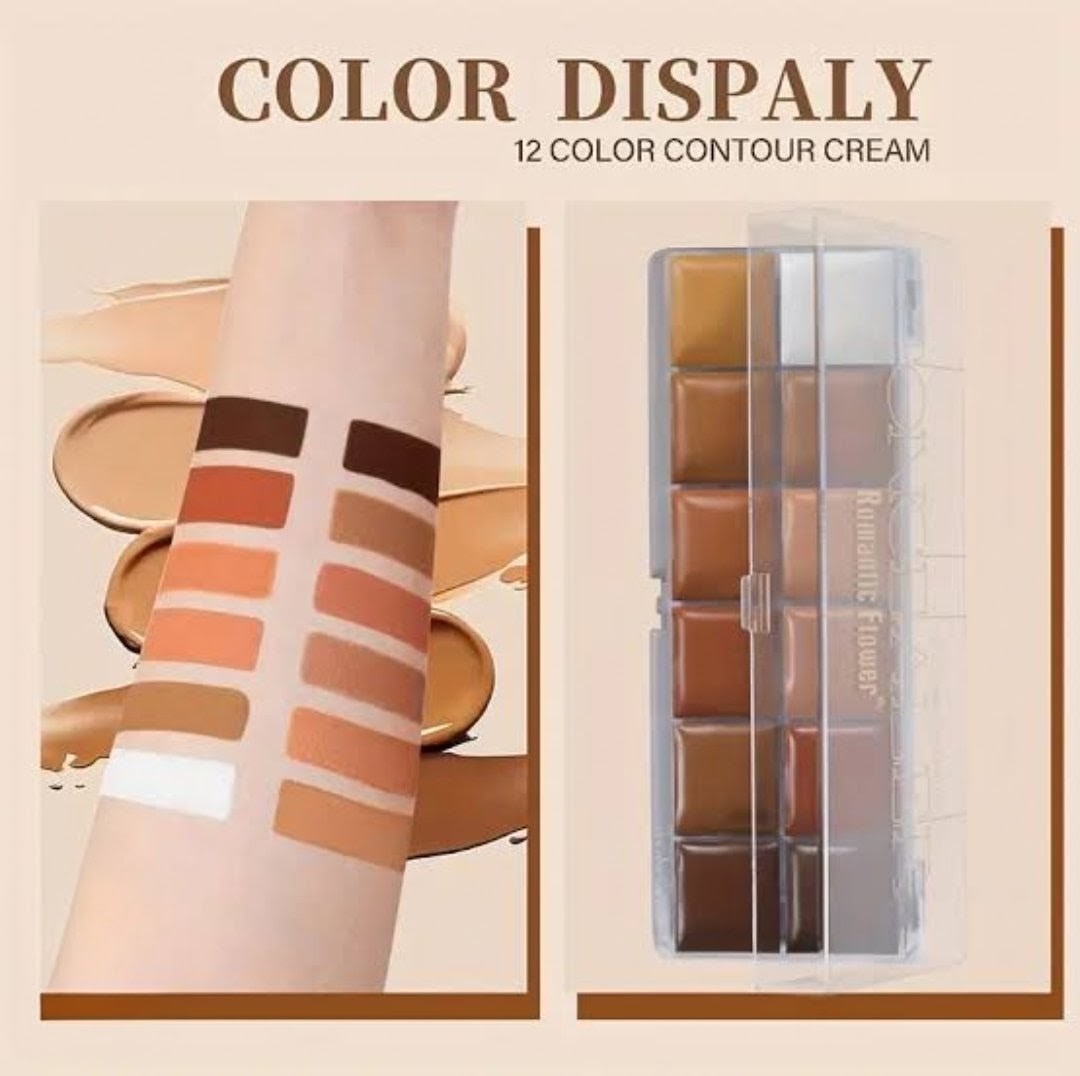 12 Colors Concealer Palette | Creamy Full Coverage & Color Correcting