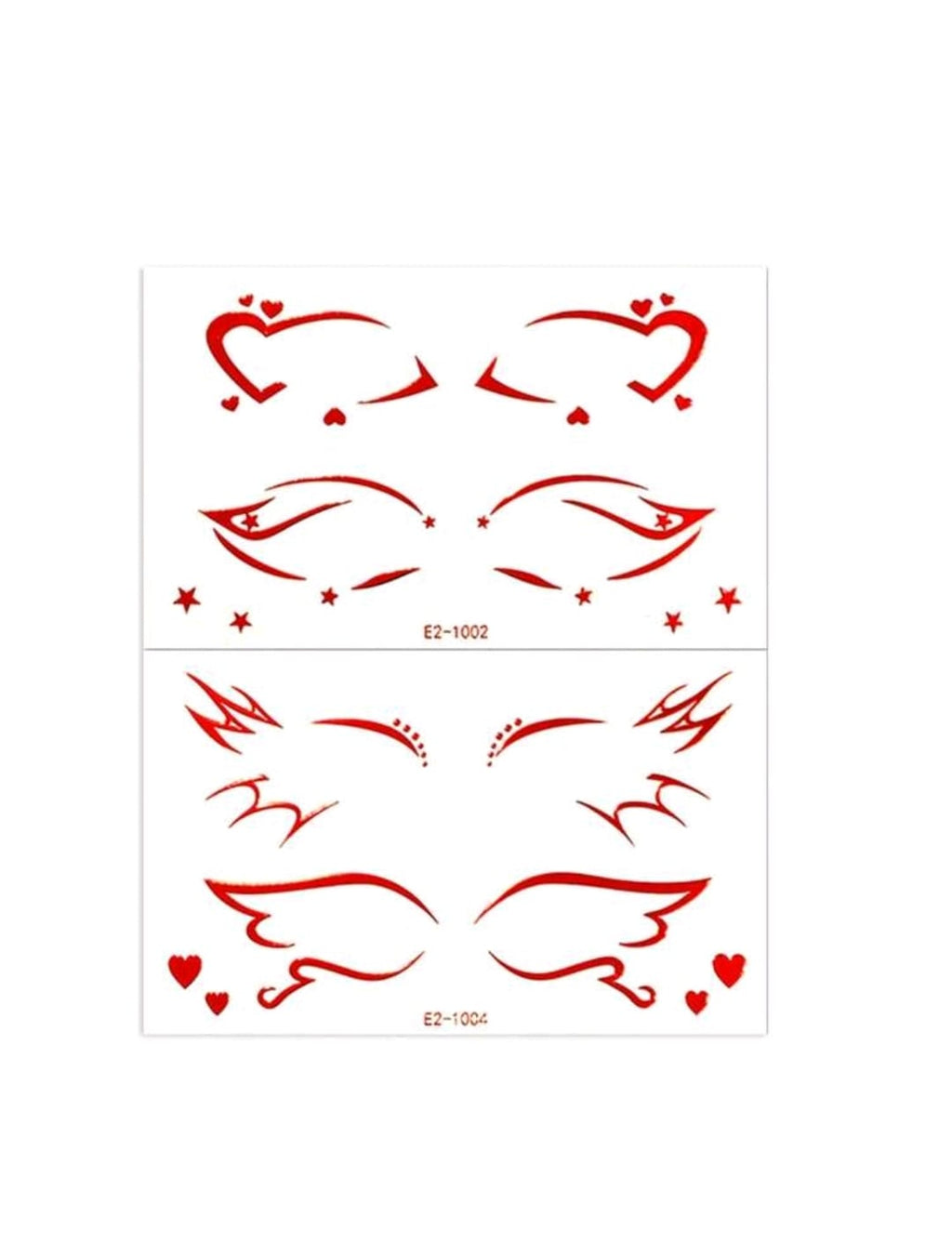 3D Eye Liner Stickers | Red , Silver & Holographic
