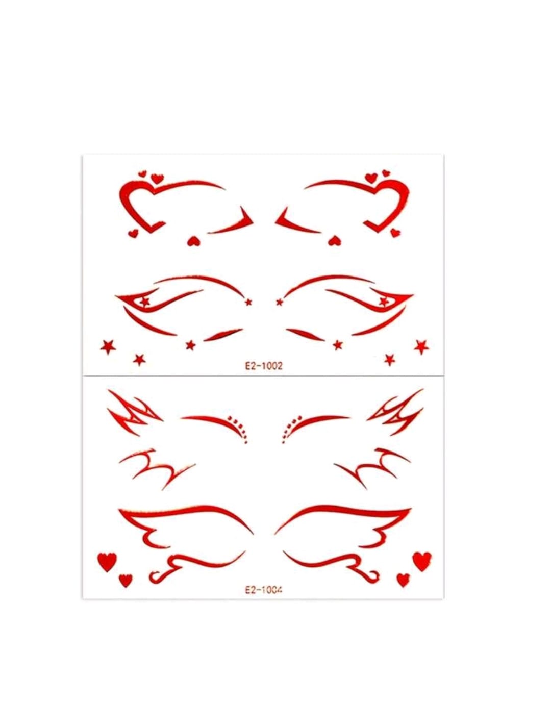3D Eye Liner Stickers | Red , Silver & Holographic