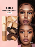 SHEGLAM Multi-Glam Face Pen | 4-in-1 Contour Stick – Deep 🤎