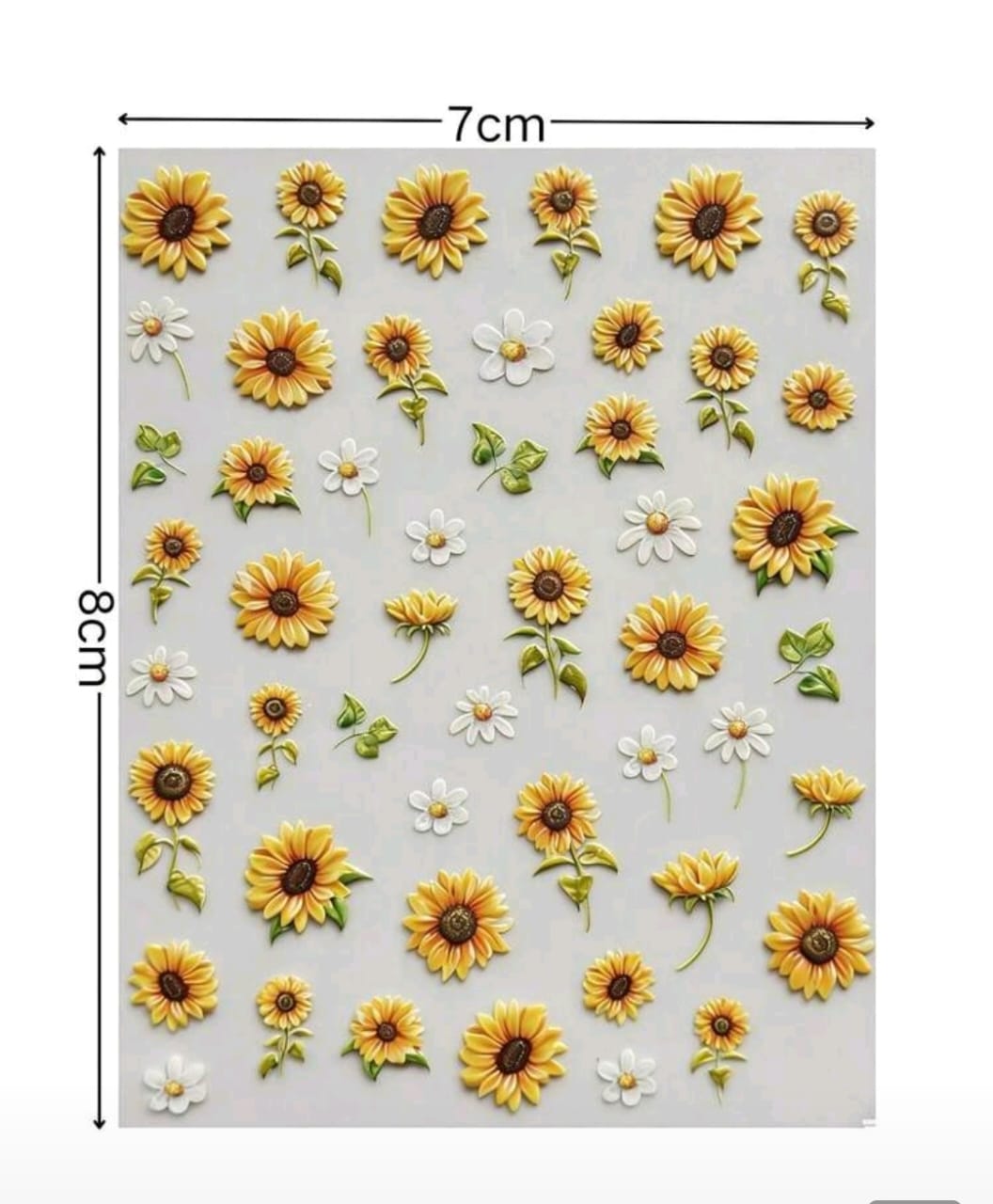 Fresh Sunflower Daisy Face Sticker