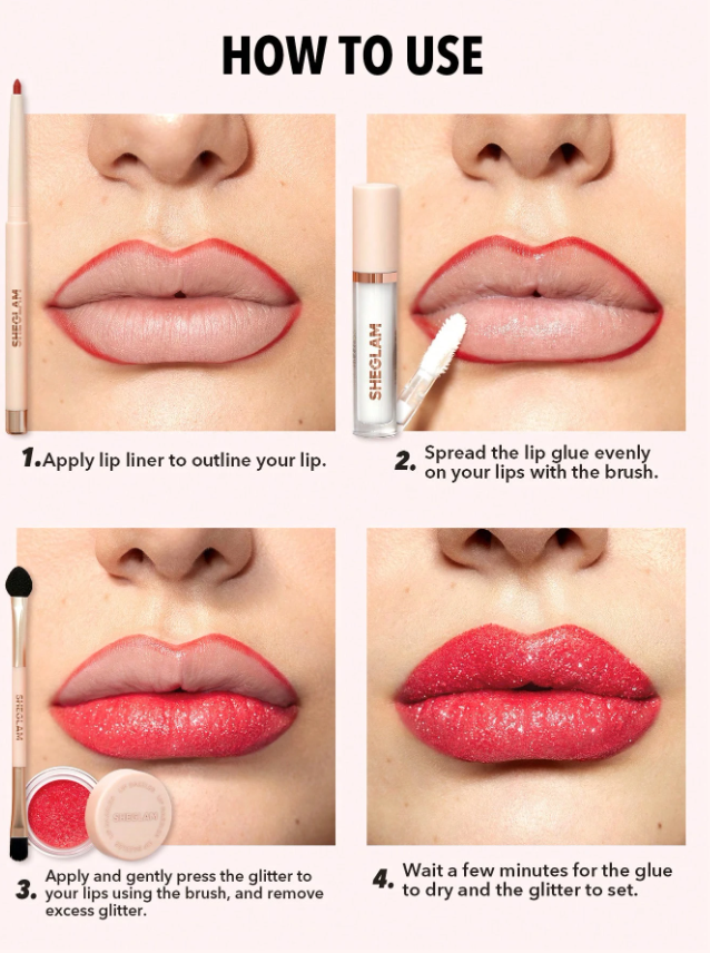SHEGLAM Lip Dazzler Glitter Kit