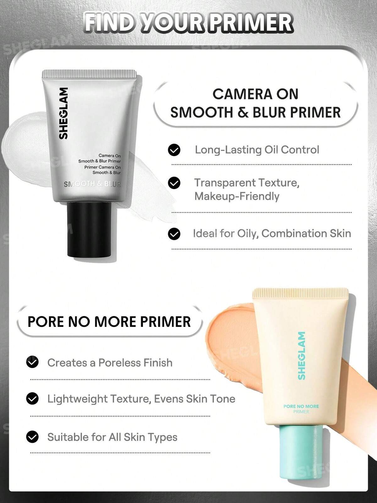 SHEGLAM Oil & Silicone-Free Primer (15ml) |